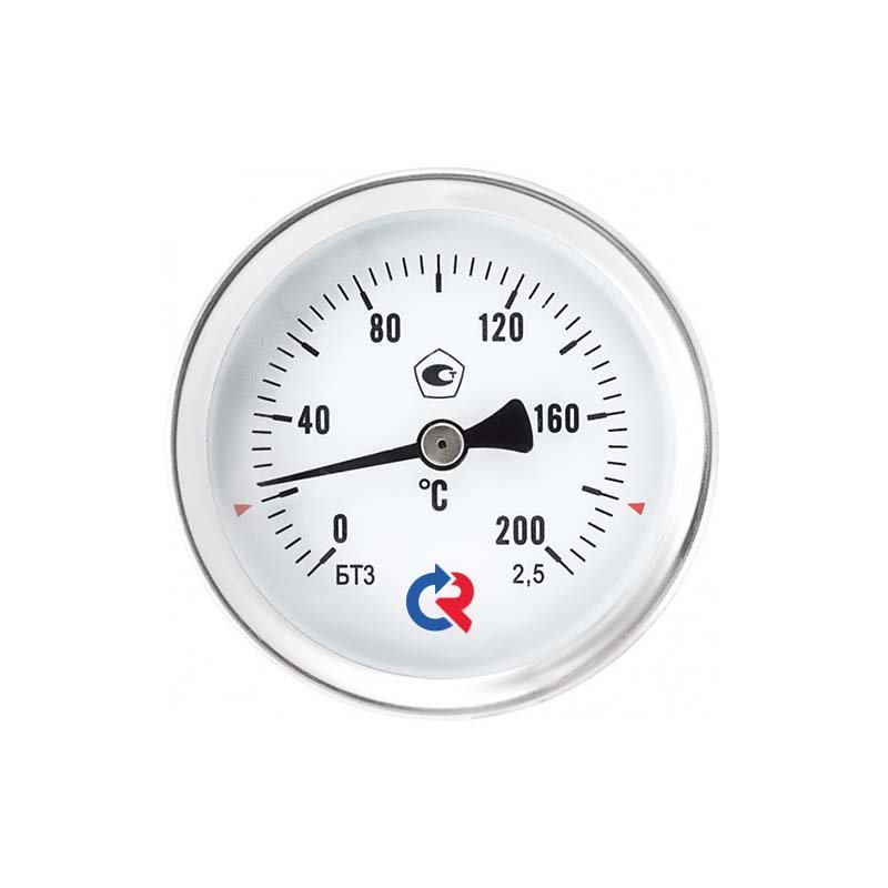 Термометры биметаллические с погружной гильзой (осевое присоединение .