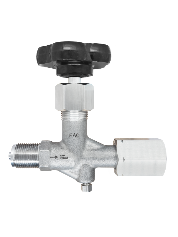 Игольчатый клапан с тестовым портом из нержавеющей стали - 2