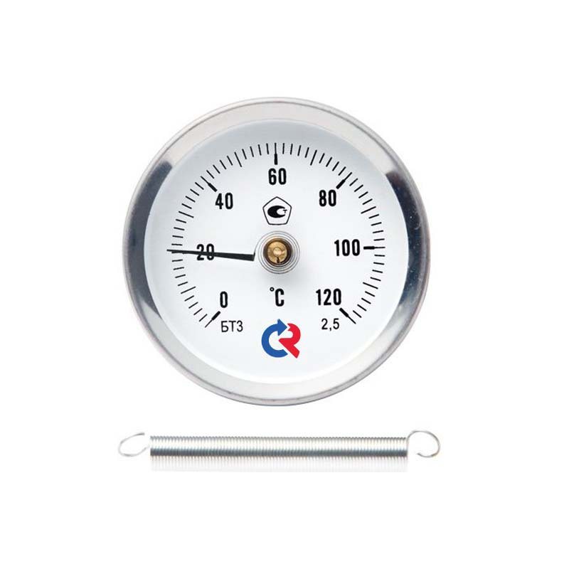 Термометр БТ-30.010 биметаллический накладной с пружиной